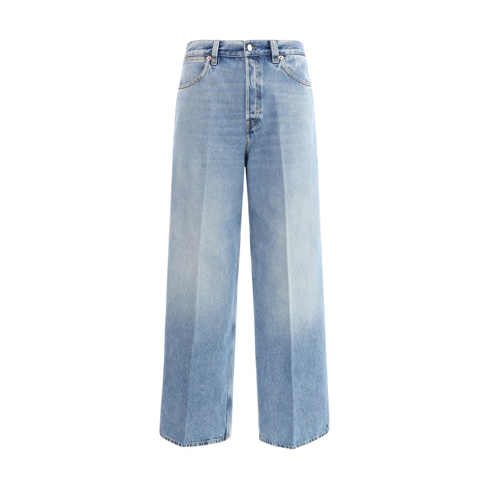 Jeans Gucci in cotone azzurro chiaro