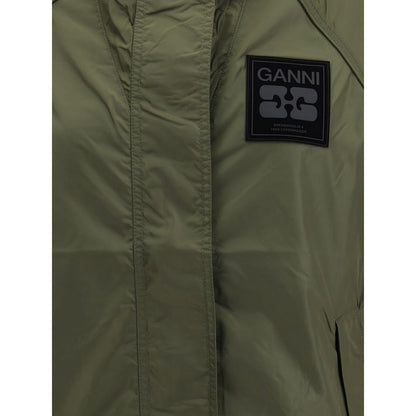 Giacca in nylon bicolore Ganni