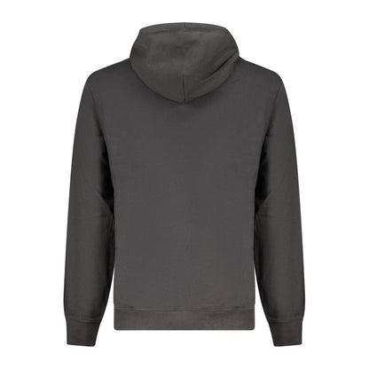 Felpa con cappuccio nera in cotone da uomo Tommy Hilfiger