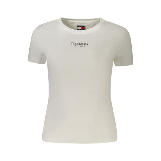 Maglietta da donna in cotone bianco Tommy Hilfiger