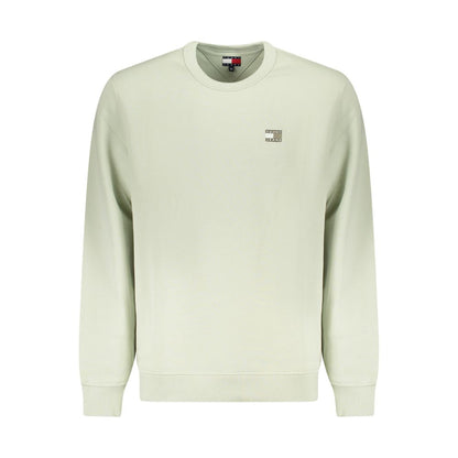 Felpa da uomo in cotone verde Tommy Hilfiger