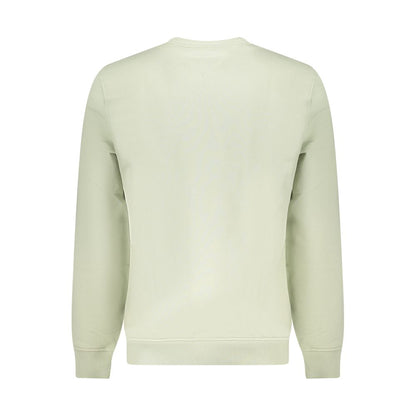 Felpa da uomo in cotone verde Tommy Hilfiger