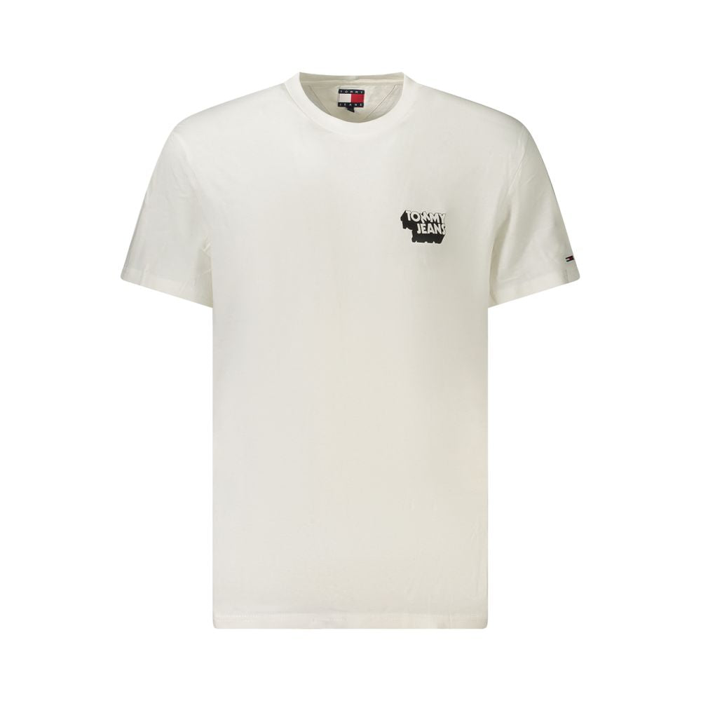 Maglietta da uomo in cotone bianco Tommy Hilfiger