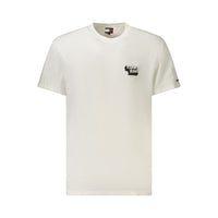Maglietta da uomo in cotone bianco Tommy Hilfiger