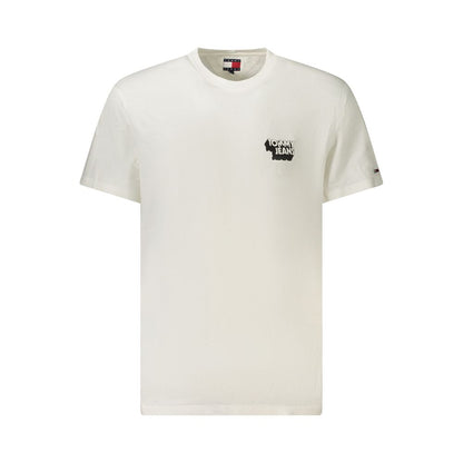 Maglietta da uomo in cotone bianco Tommy Hilfiger