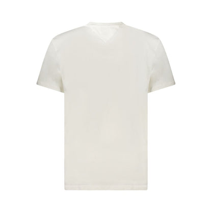 Maglietta da uomo in cotone bianco Tommy Hilfiger