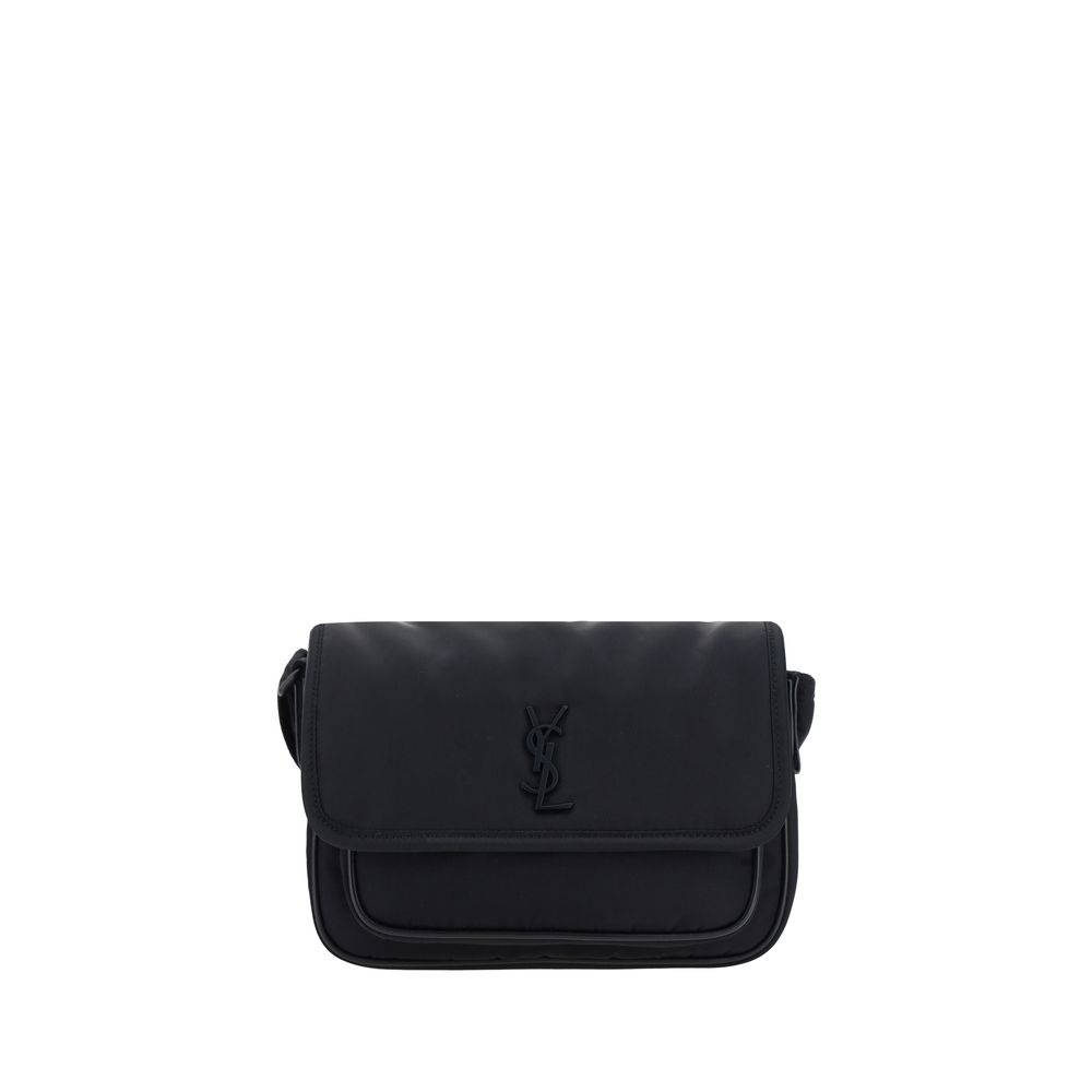 Borsa a tracolla in poliammide nera Saint Laurent