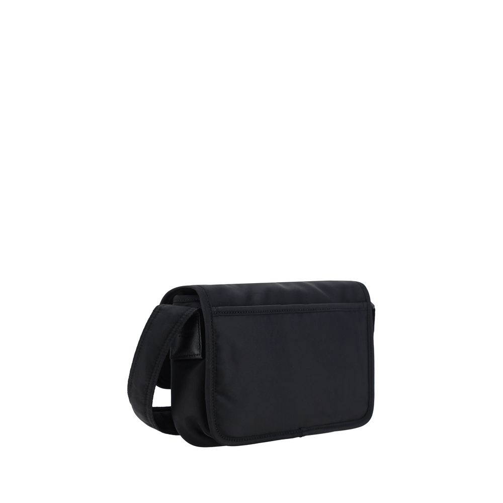 Borsa a tracolla in poliammide nera Saint Laurent