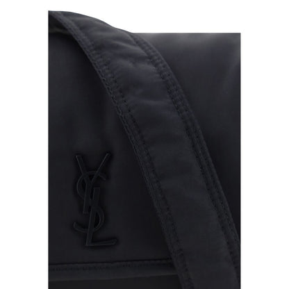 Borsa a tracolla in poliammide nera Saint Laurent