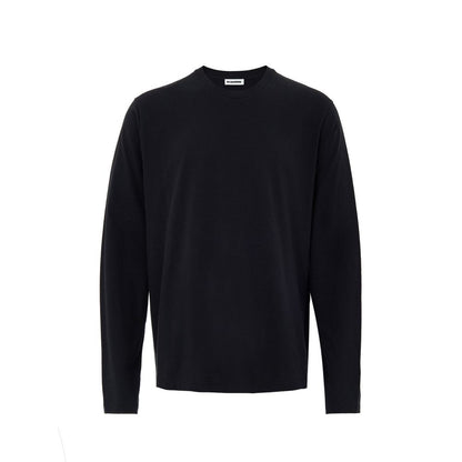 Maglietta nera in cotone Jil Sander