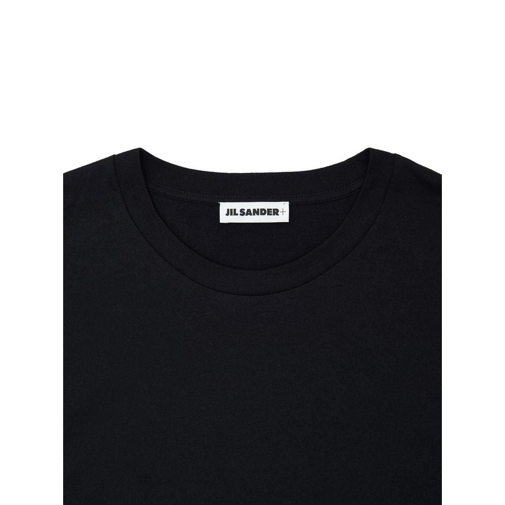 Maglietta nera in cotone Jil Sander