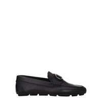 Mocassins en cuir noir Valentino Garavani