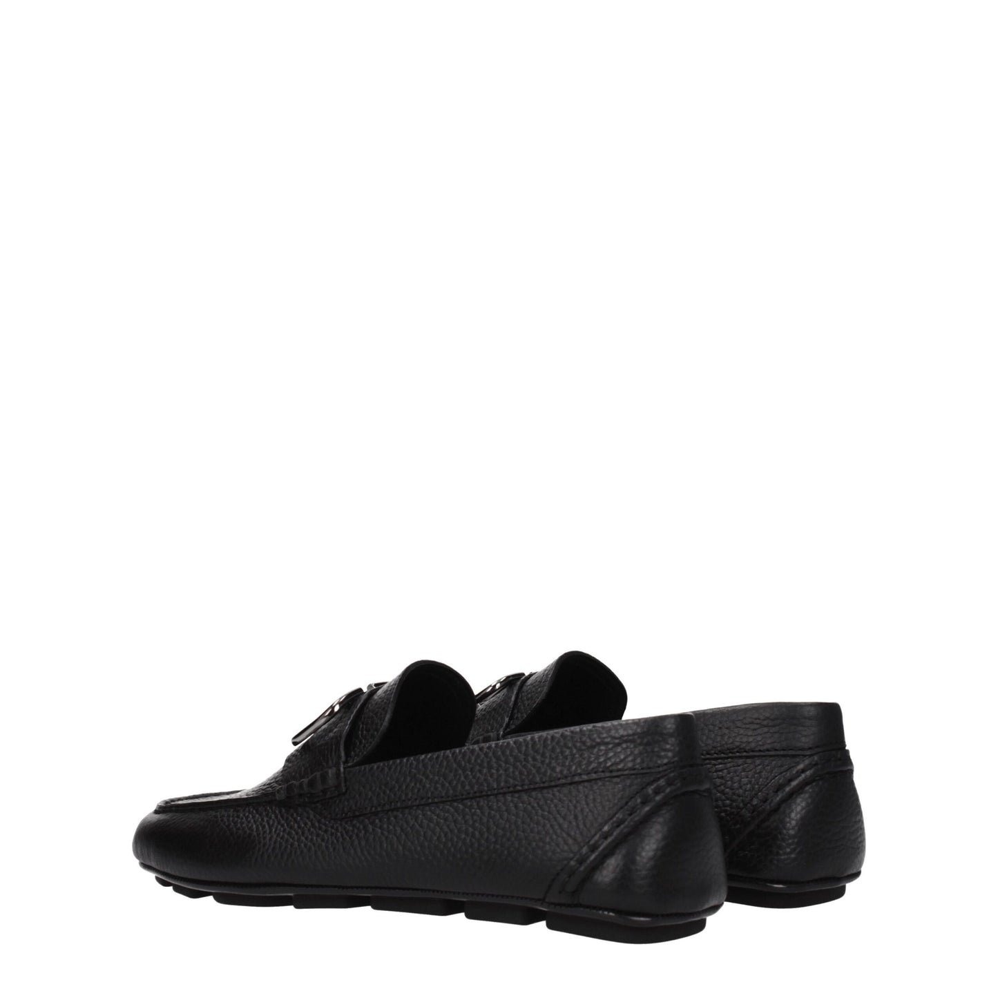 Mocassins en cuir noir Valentino Garavani