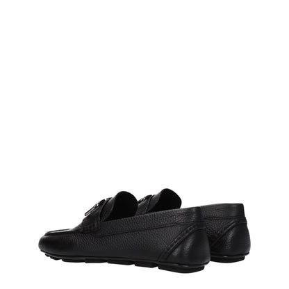 Mocassins en cuir noir Valentino Garavani