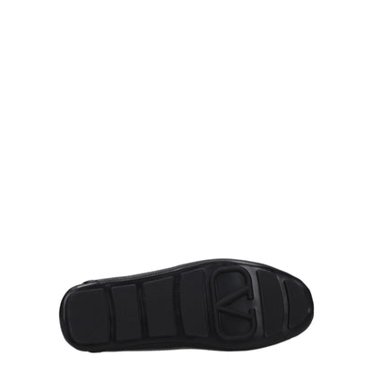 Mocassins en cuir noir Valentino Garavani