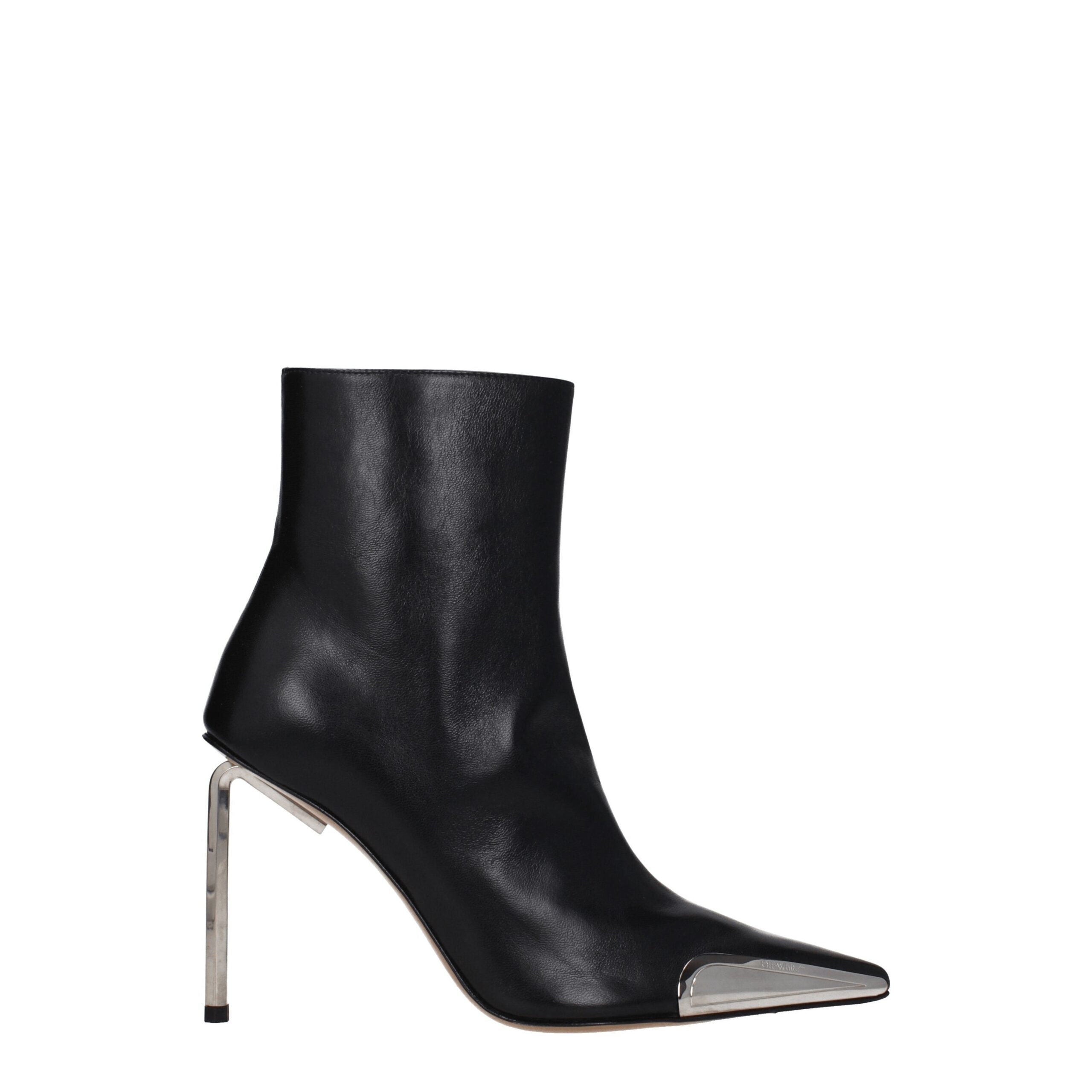 Bottines Off-White en cuir noir