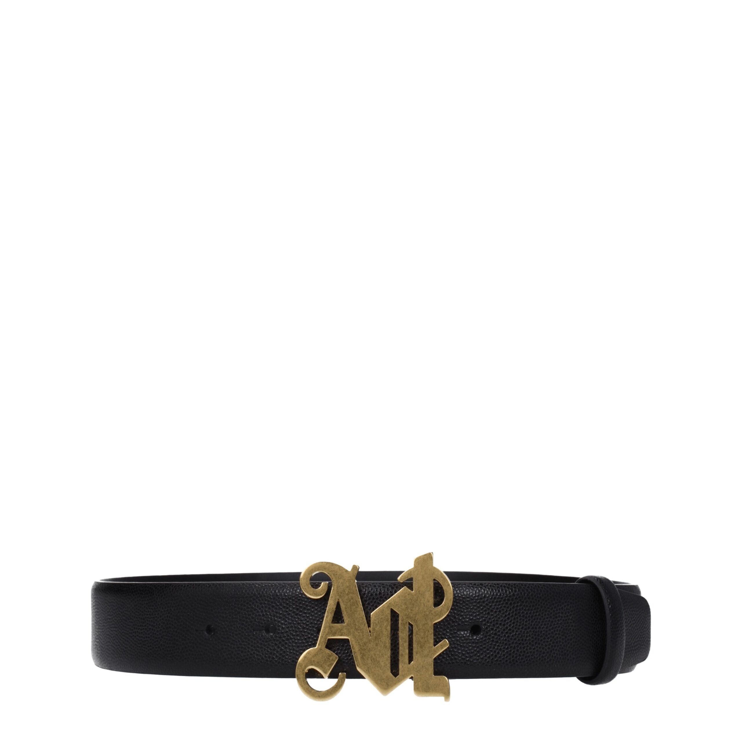 Ceinture standard en cuir noir Palm Angels