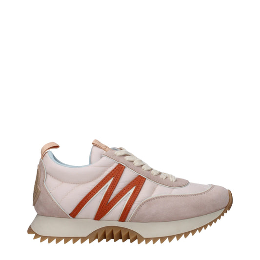 Sneakers grosse in tessuto rosa Moncler