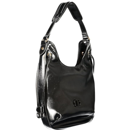 Borsa hobo da donna Twinset in poliuretano nero