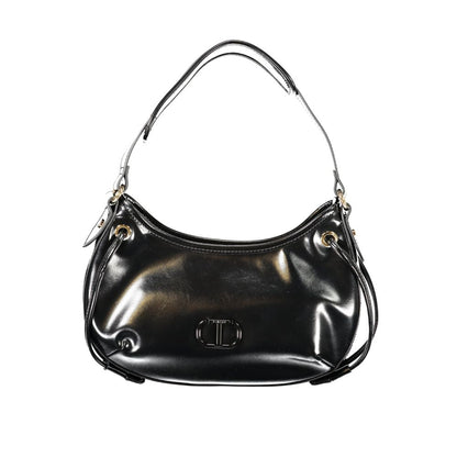 Sac hobo Twinset noir en polyuréthane pour femme