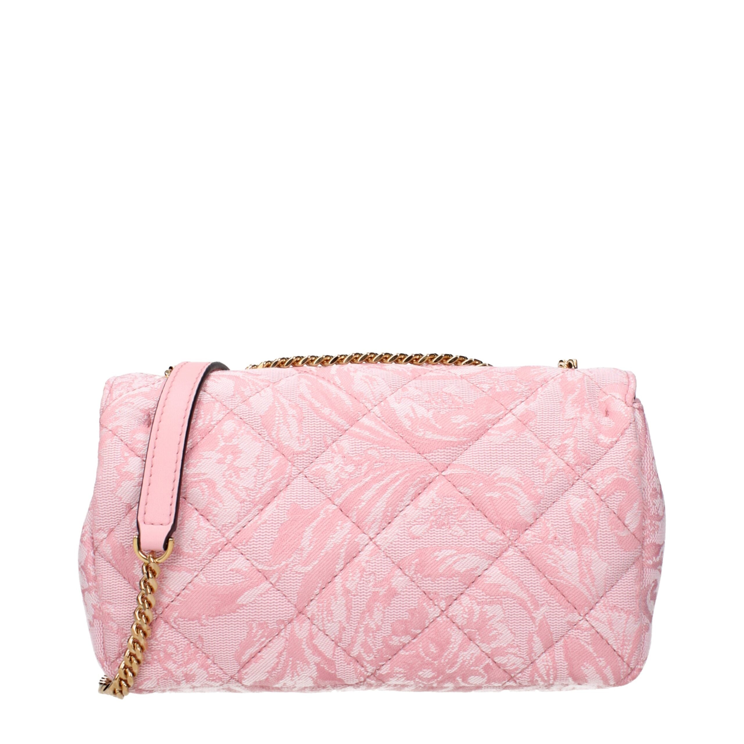 Borsa a tracolla Versace in tessuto rosa