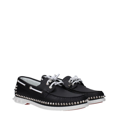 Mocassins Christian Louboutin en cuir noir