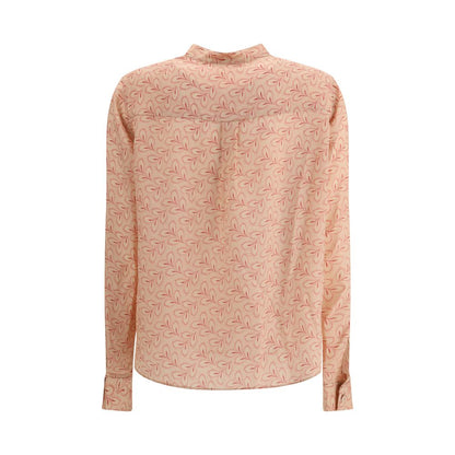 Kristina Ti Light Pink Silk Pattern Shirt