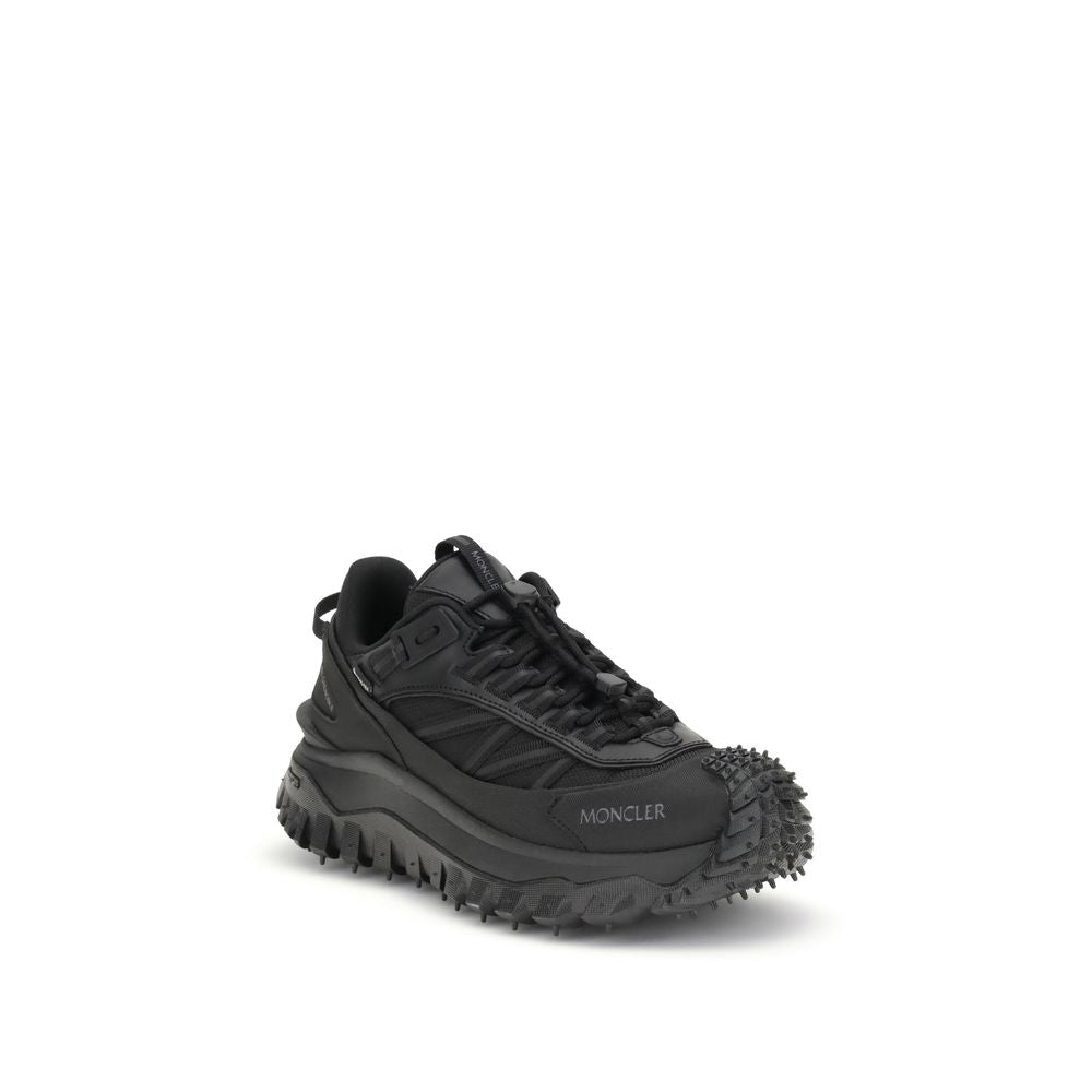 Moncler Sneakers sportive in pelle di vitello nera Bos Taurus