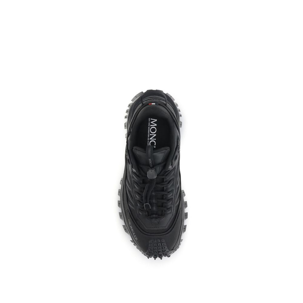 Moncler Sneakers sportive in pelle di vitello nera Bos Taurus