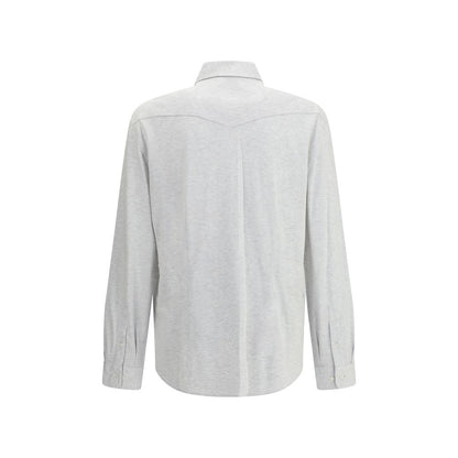 Chemise en jean grise Brunello Cucinelli