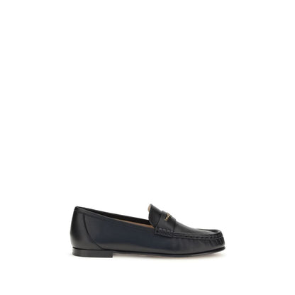 Mocassini slip-on Chloé Bos Taurus in pelle di vitello nera