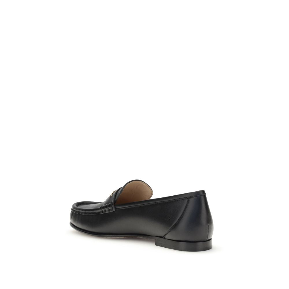 Mocassini slip-on Chloé Bos Taurus in pelle di vitello nera