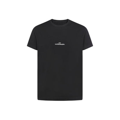 Maglietta nera in cotone Maison Margiela