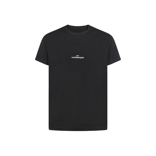 Maglietta nera in cotone Maison Margiela