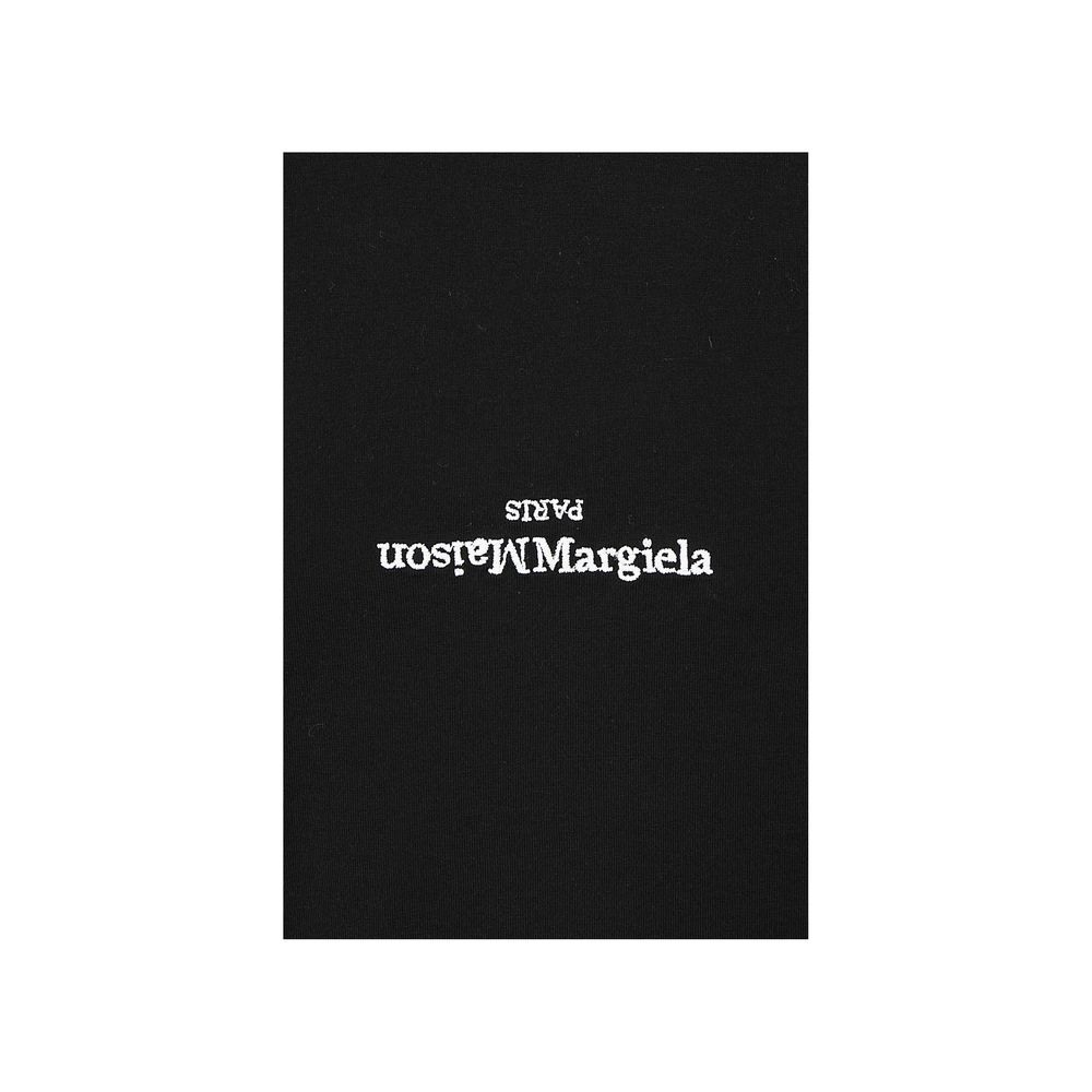 Maglietta nera in cotone Maison Margiela
