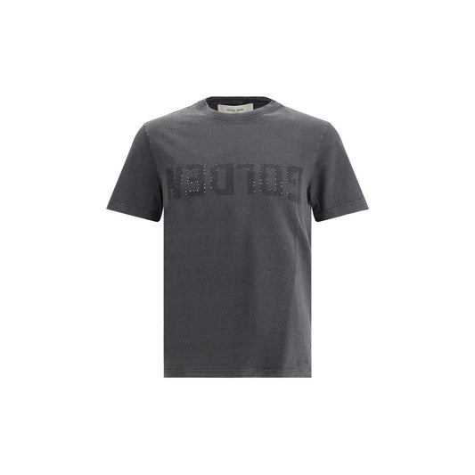 Maglietta in cotone grigio Golden Goose