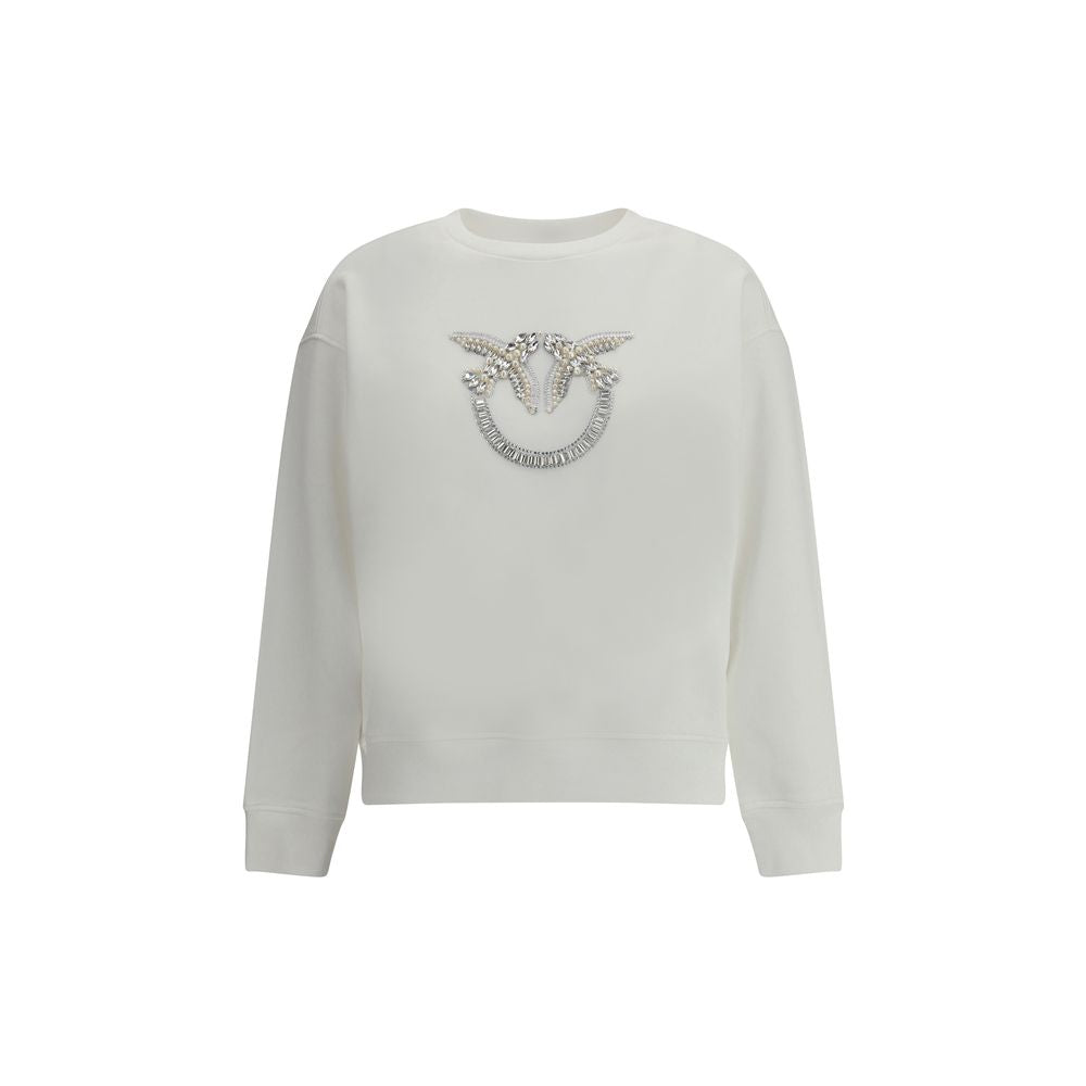 Felpa in cotone bianco PINKO