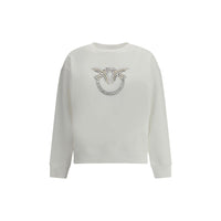 Felpa in cotone bianco PINKO