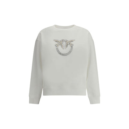 Felpa in cotone bianco PINKO