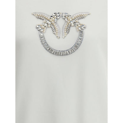 Felpa in cotone bianco PINKO