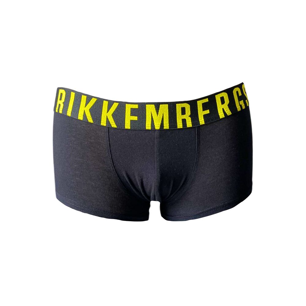 Boxer da uomo in cotone nero di Bikkembergs