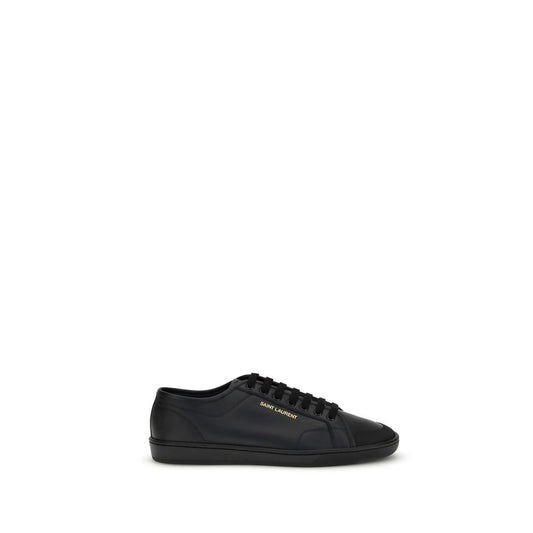 Sneakers Saint Laurent in pelle di vitello nera Bos Taurus