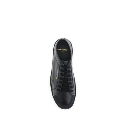 Baskets Saint Laurent en cuir de veau noir Bos Taurus