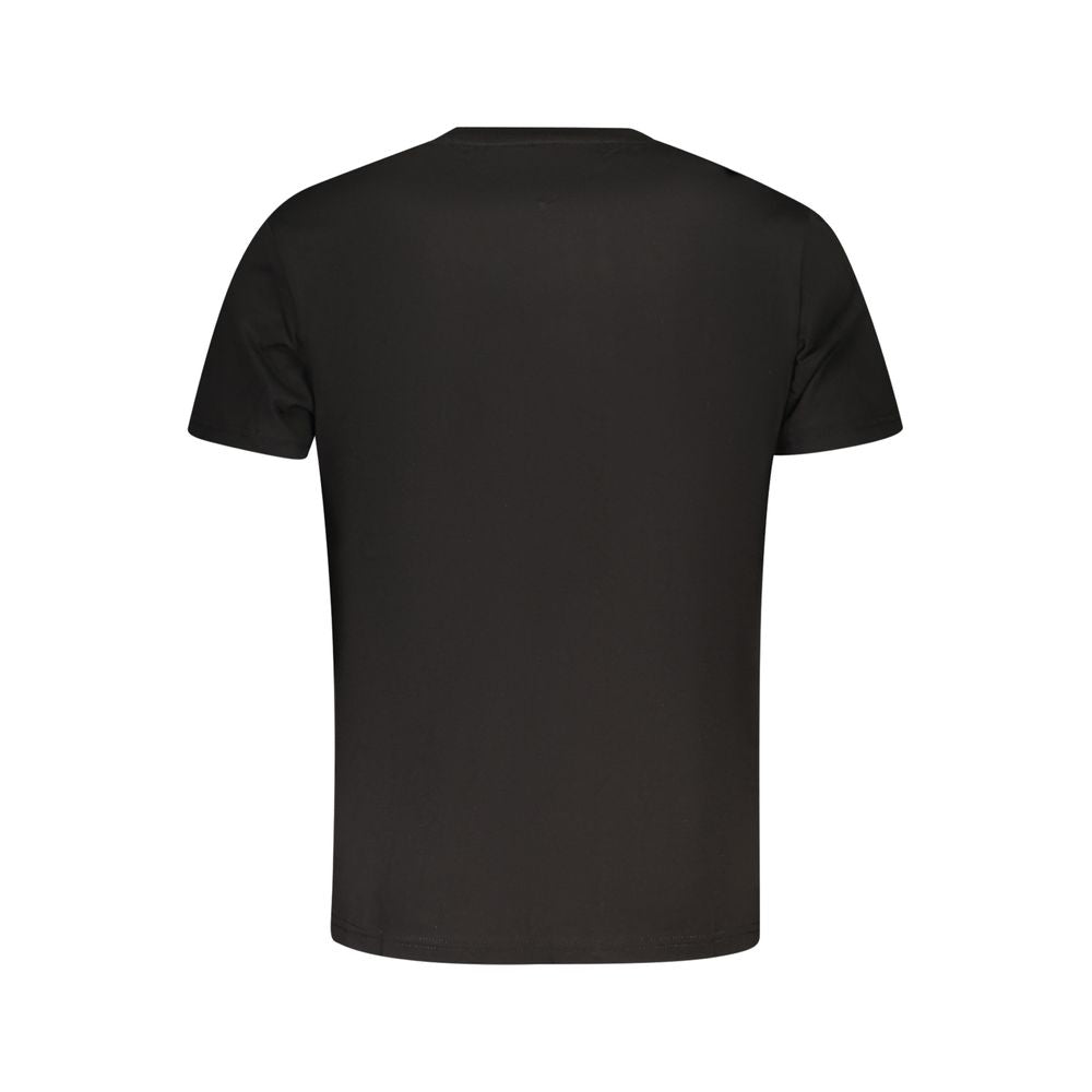 Maglietta da uomo in cotone nero Tommy Hilfiger