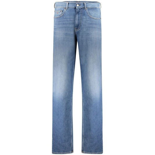 Jeans da uomo in cotone blu Tommy Hilfiger