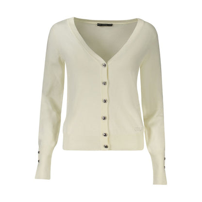 Gilet Guess Jeans Bianco Viscosa pour femme
