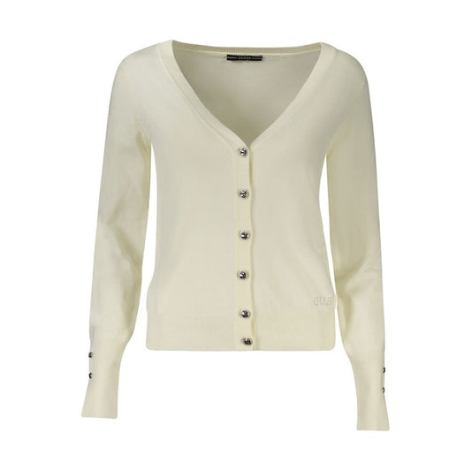 Cardigan da donna Guss Jeans Bianco Viscosa