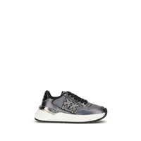 PINKO Sneakers Alte Athletic in Pelle di Vitello Grigia Bos Taurus