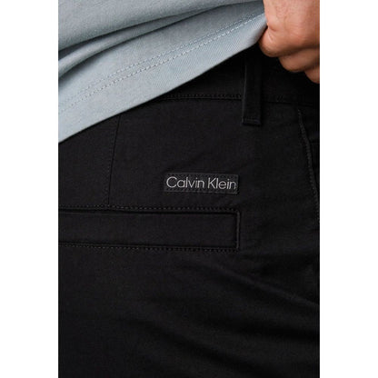Pantalon chino noir en coton recyclé Calvin Klein Jeans