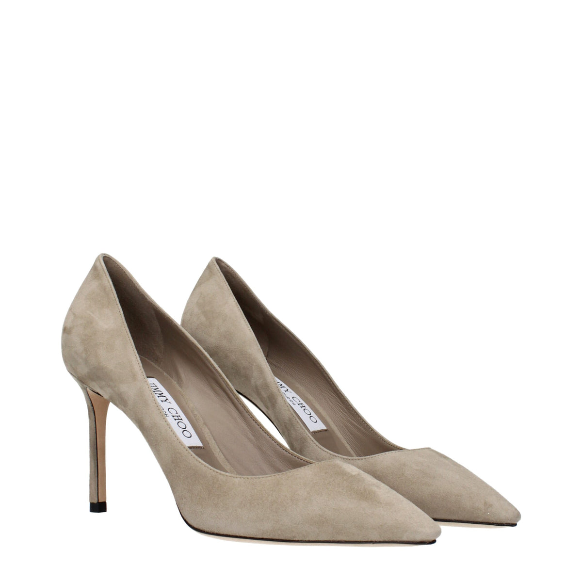 Escarpins Jimmy Choo en cuir gris à talons hauts